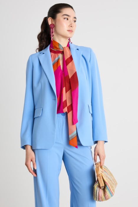 Stretch technical twill blazer Intrend