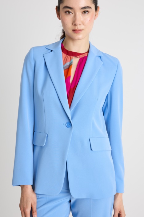 Blazer in twill tecnico stretch