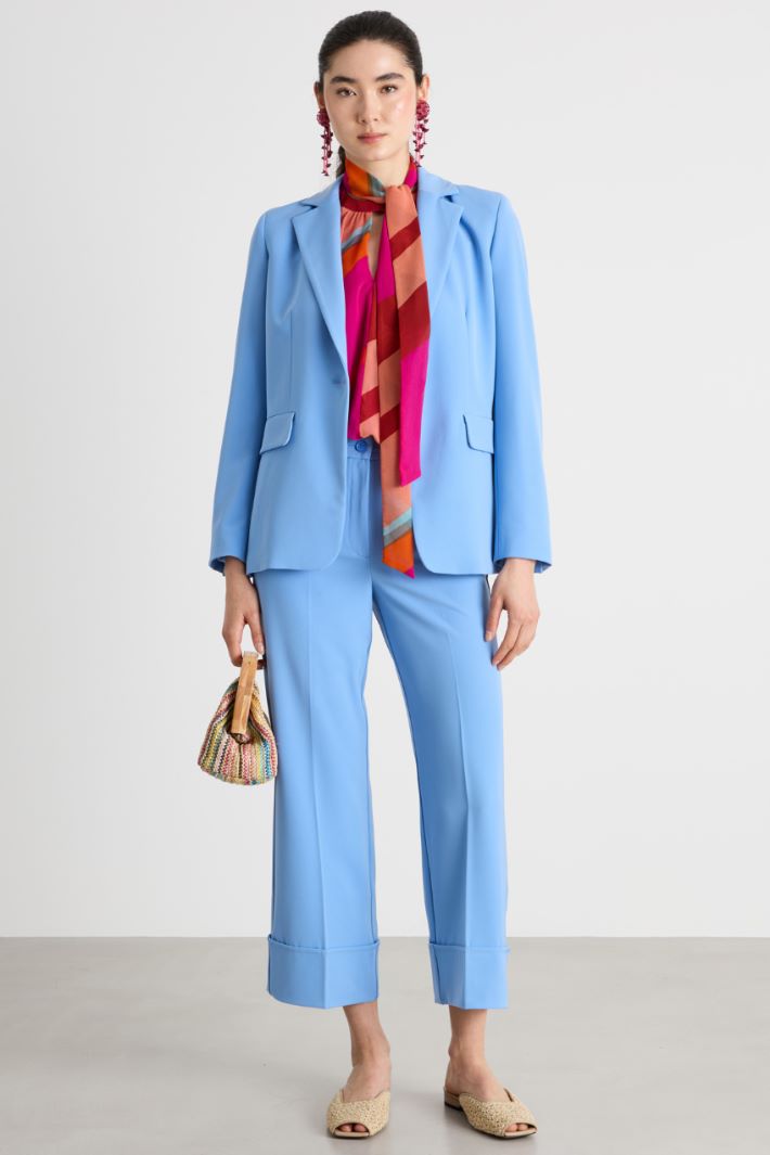 Stretch technical twill blazer Intrend