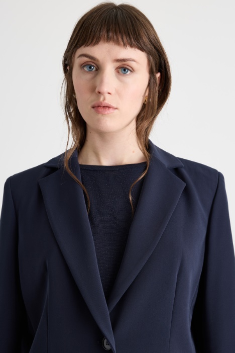 Blazer in twill tecnico stretch