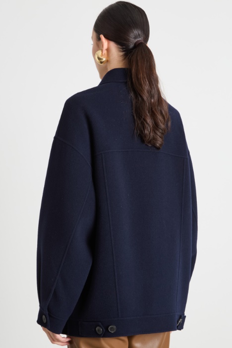 Cappotto oversize in double