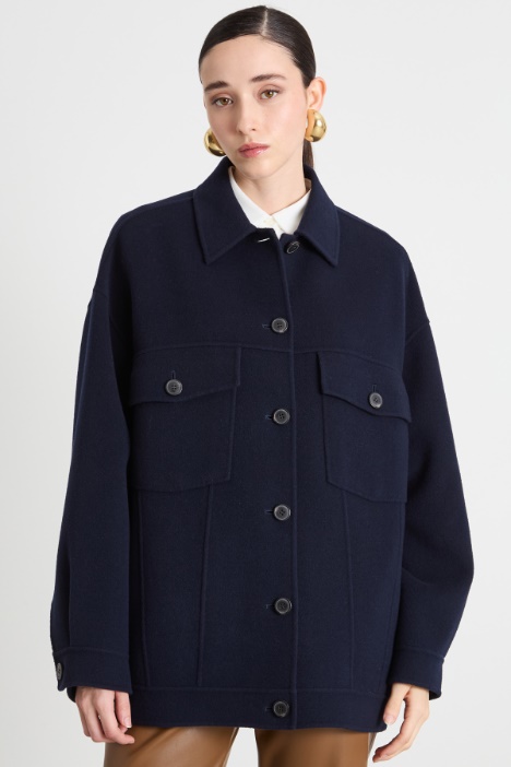 Cappotto oversize in double