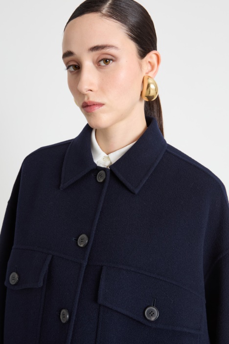 Cappotto oversize in double