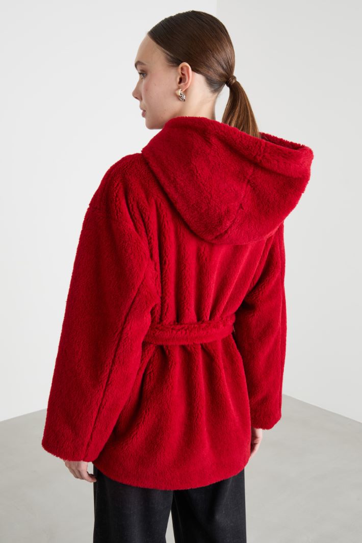 Cappotto a vestaglia in tessuto morbido e caldo Intrend - 4