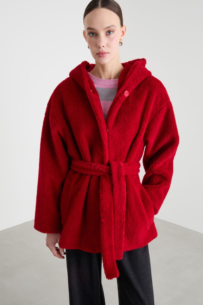 Cappotto a vestaglia in tessuto morbido e caldo Intrend - 2