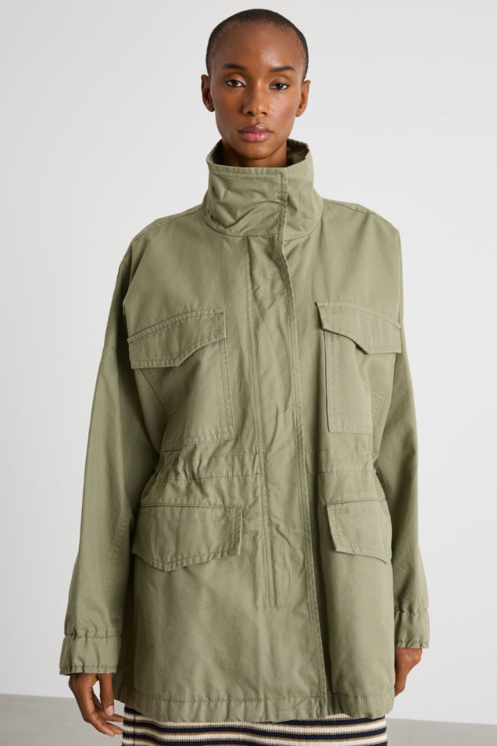 High-collar canvas parka Intrend - 2