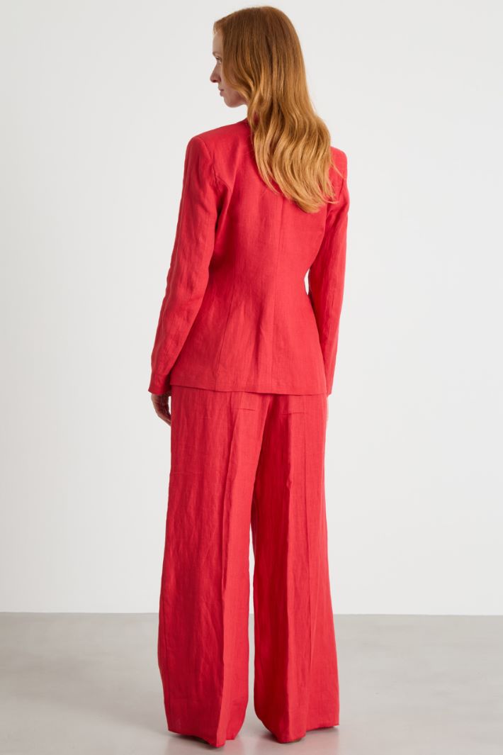 Linen Canvas Suit Intrend - 2