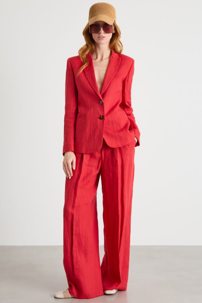 Linen Canvas Suit Intrend