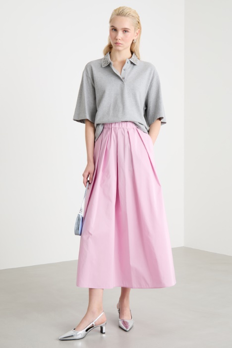 Long taffeta skirt Intrend