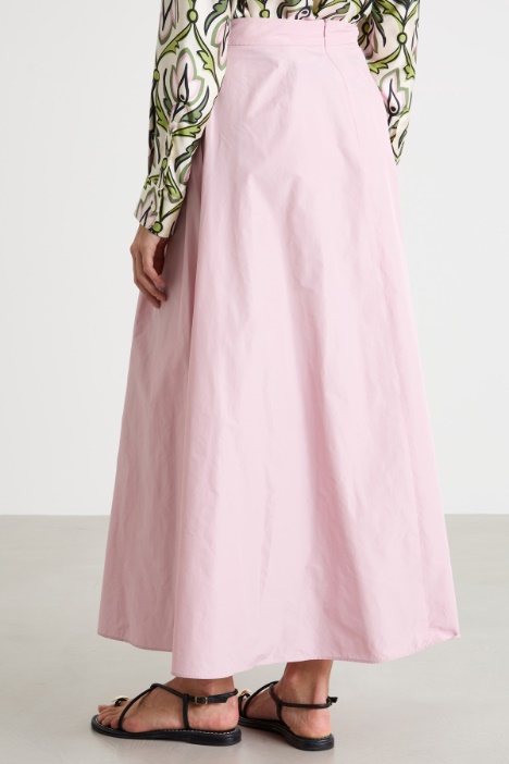 Gonna in taffetà tecnico