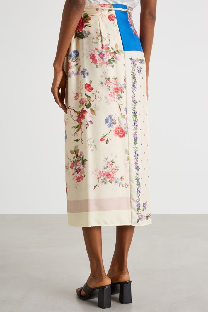 Midi wrap skirt Intrend - 4