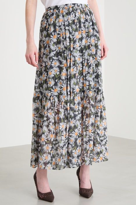 Gonna lunga con balza