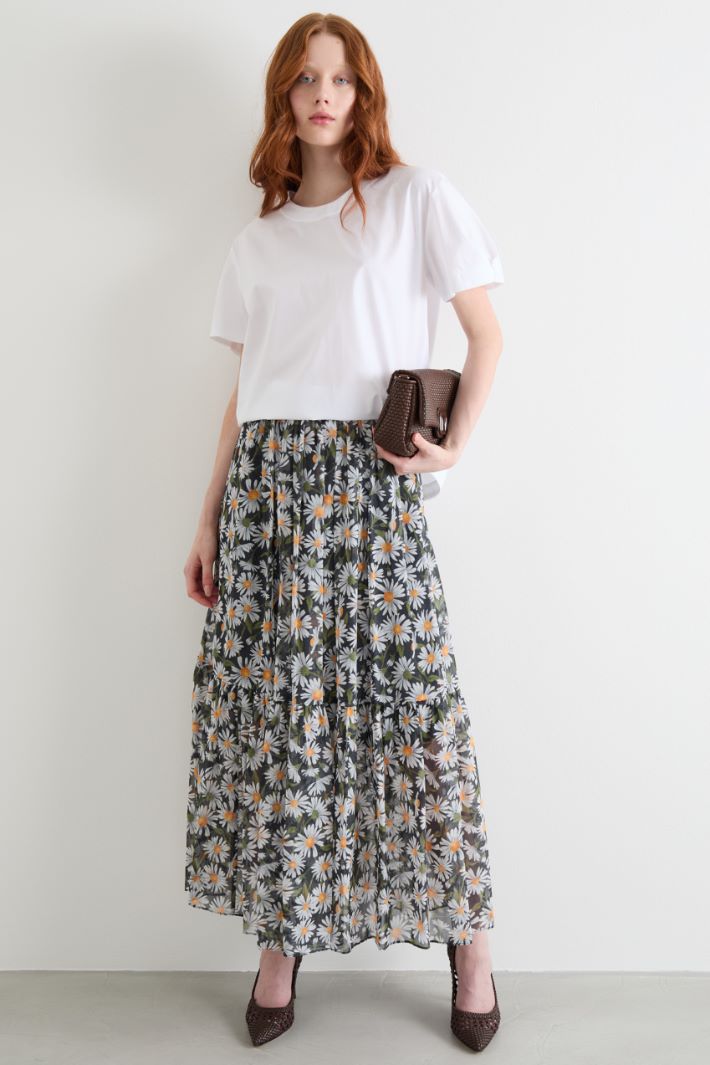 Long flounced skirt Intrend