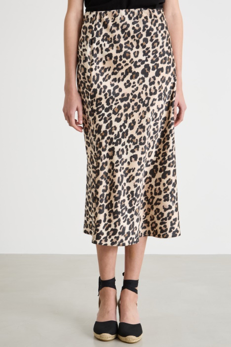 Gonna midi animalier