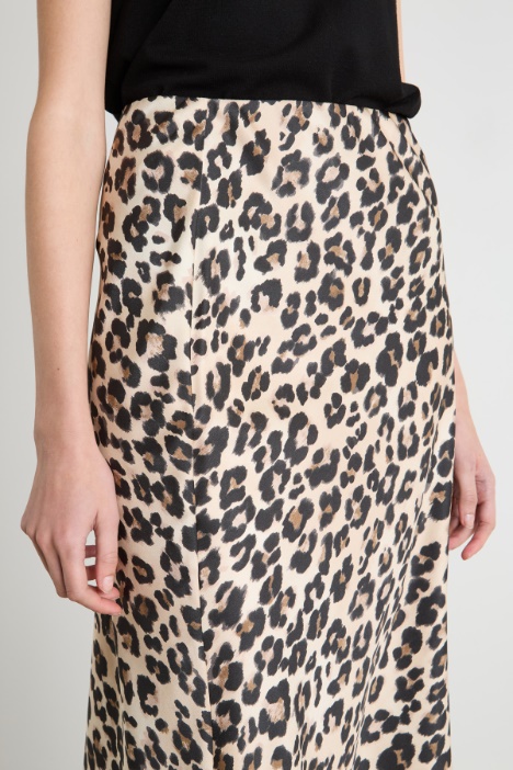 Gonna midi animalier