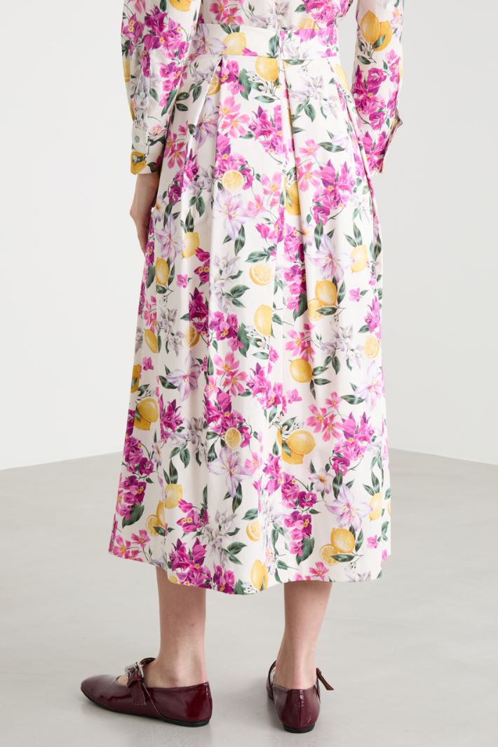 Stitched-Pleat Skirt Intrend - 4