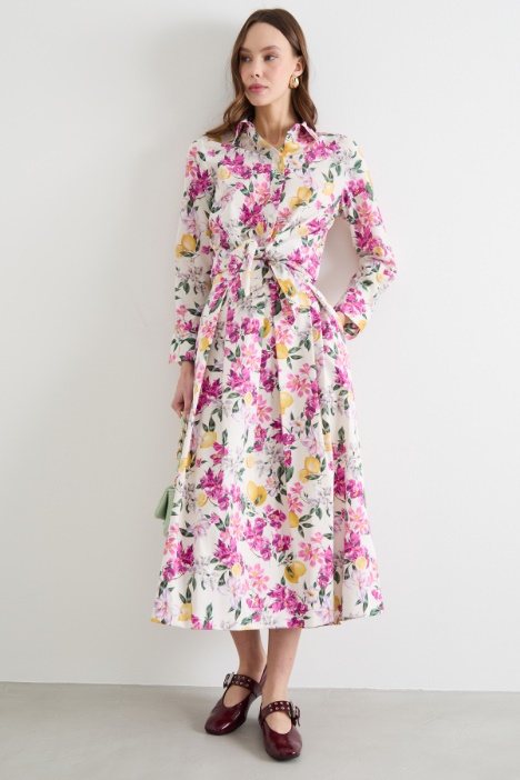 Stitched-Pleat Skirt Intrend