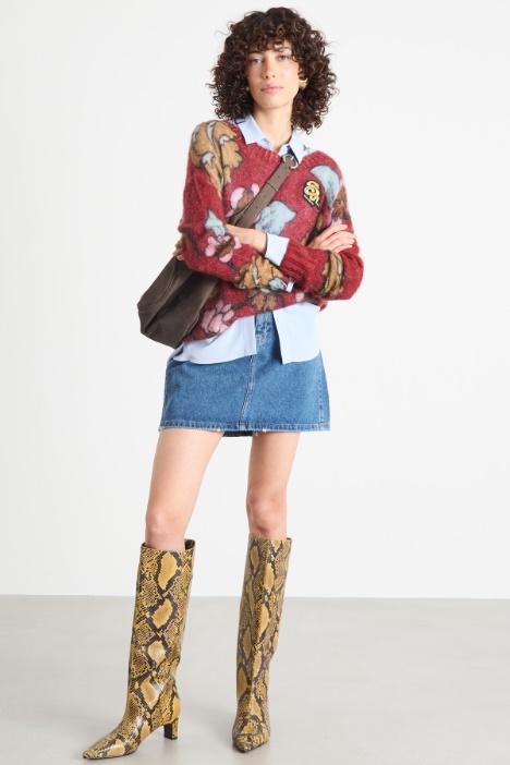 Denim miniskirt Intrend