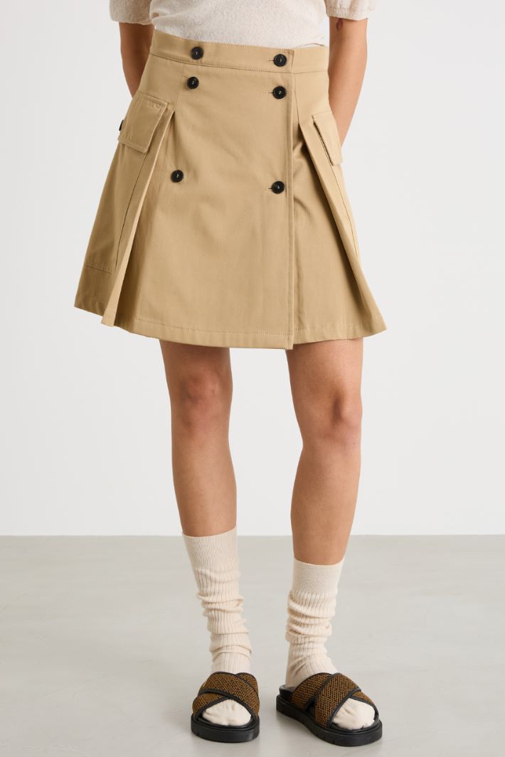 Short button-front skirt Intrend - 2