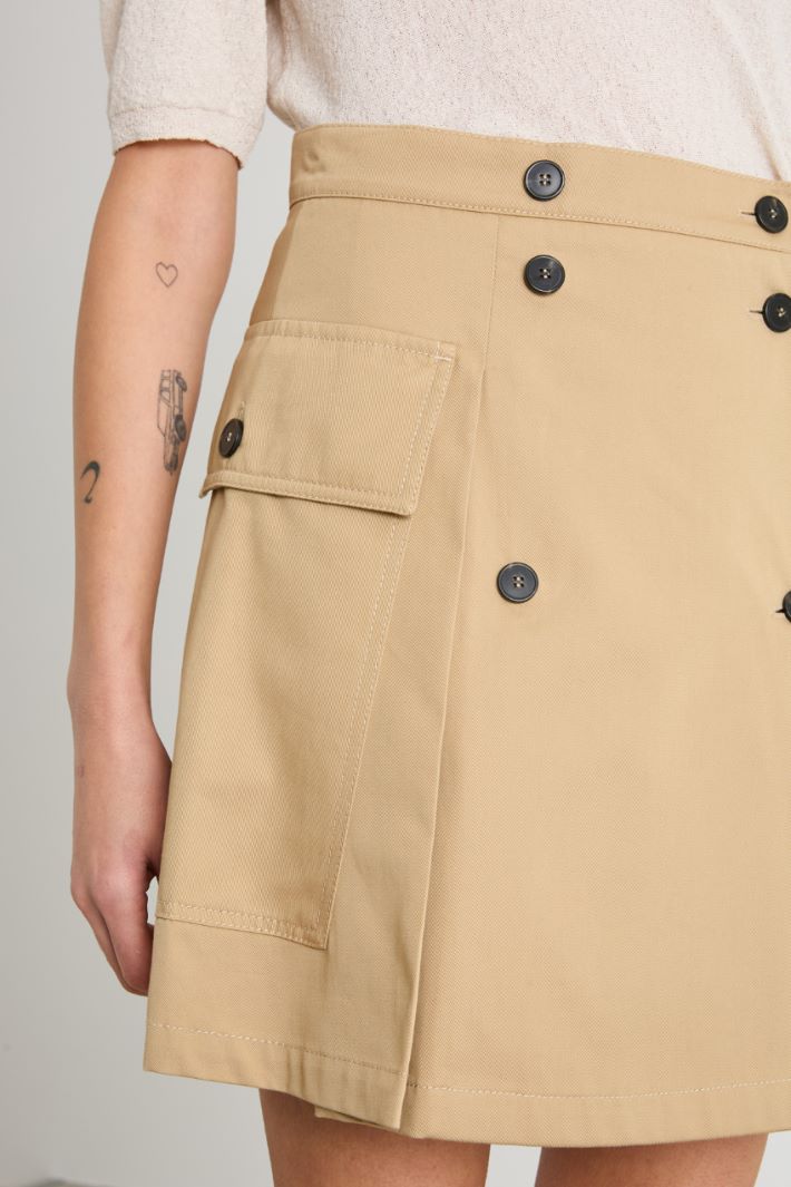 Short button-front skirt Intrend - 3