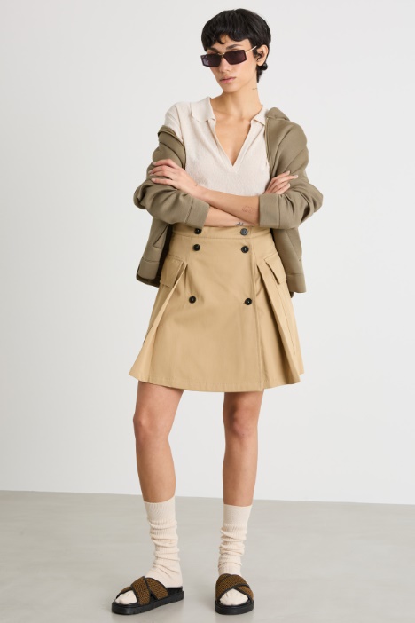 Short button-front skirt Intrend