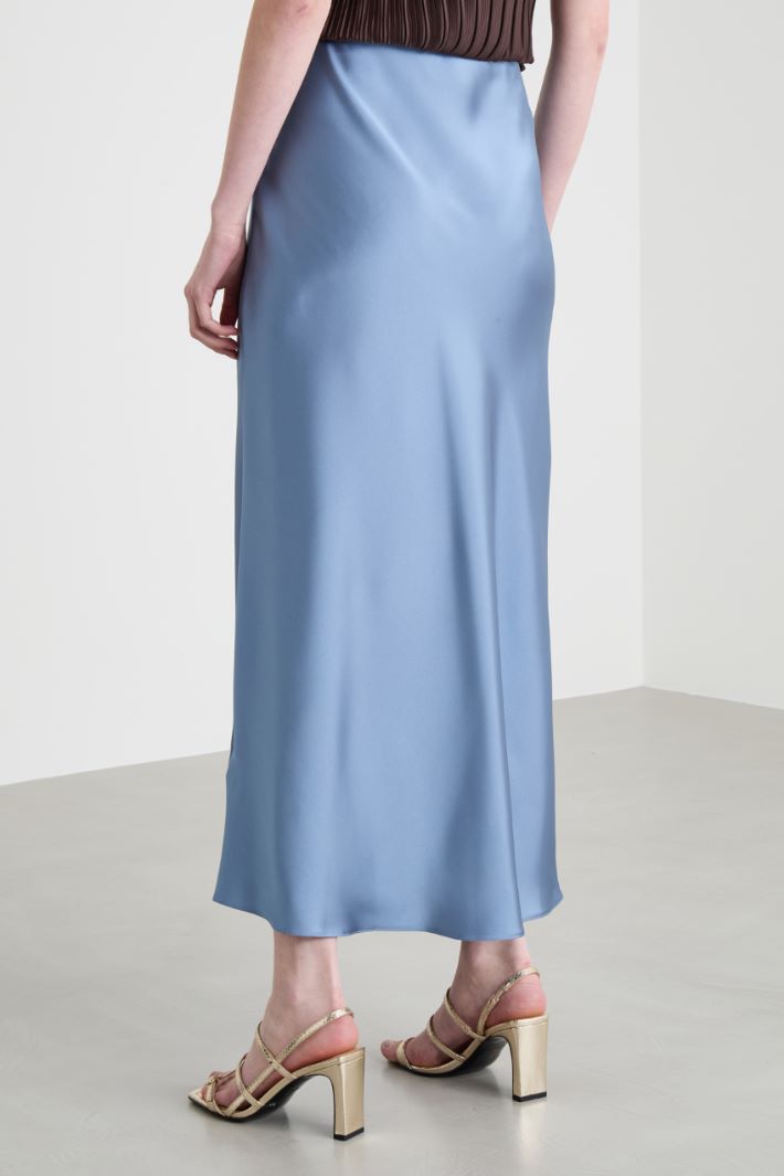 Straight-fit satin skirt Intrend - 4