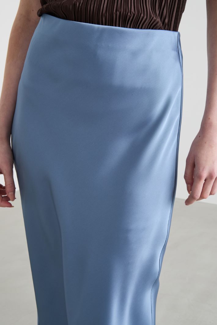 Straight-fit satin skirt Intrend - 3