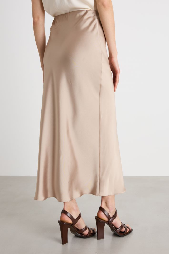 Straight-fit satin skirt Intrend - 4