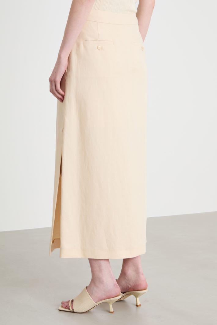Canvas slit skirt Intrend - 4
