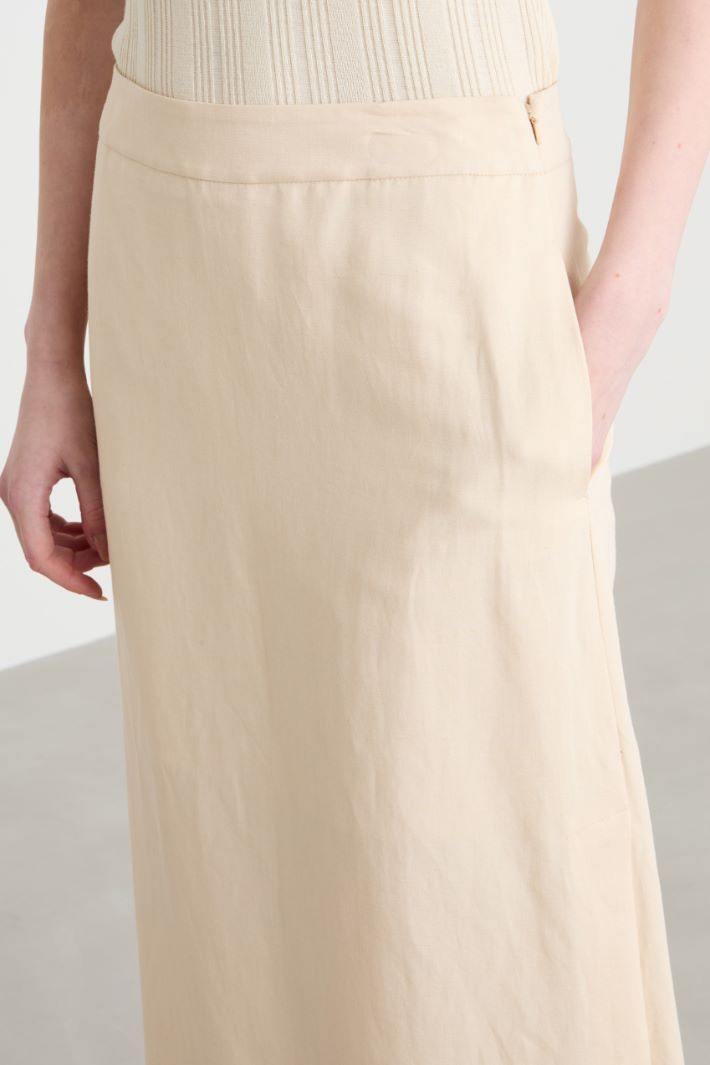 Canvas slit skirt Intrend - 3