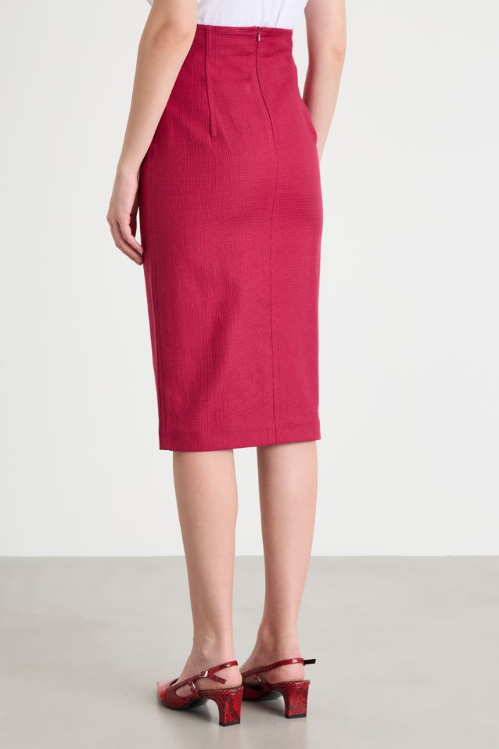 Slit-front pencil skirt Intrend - 4