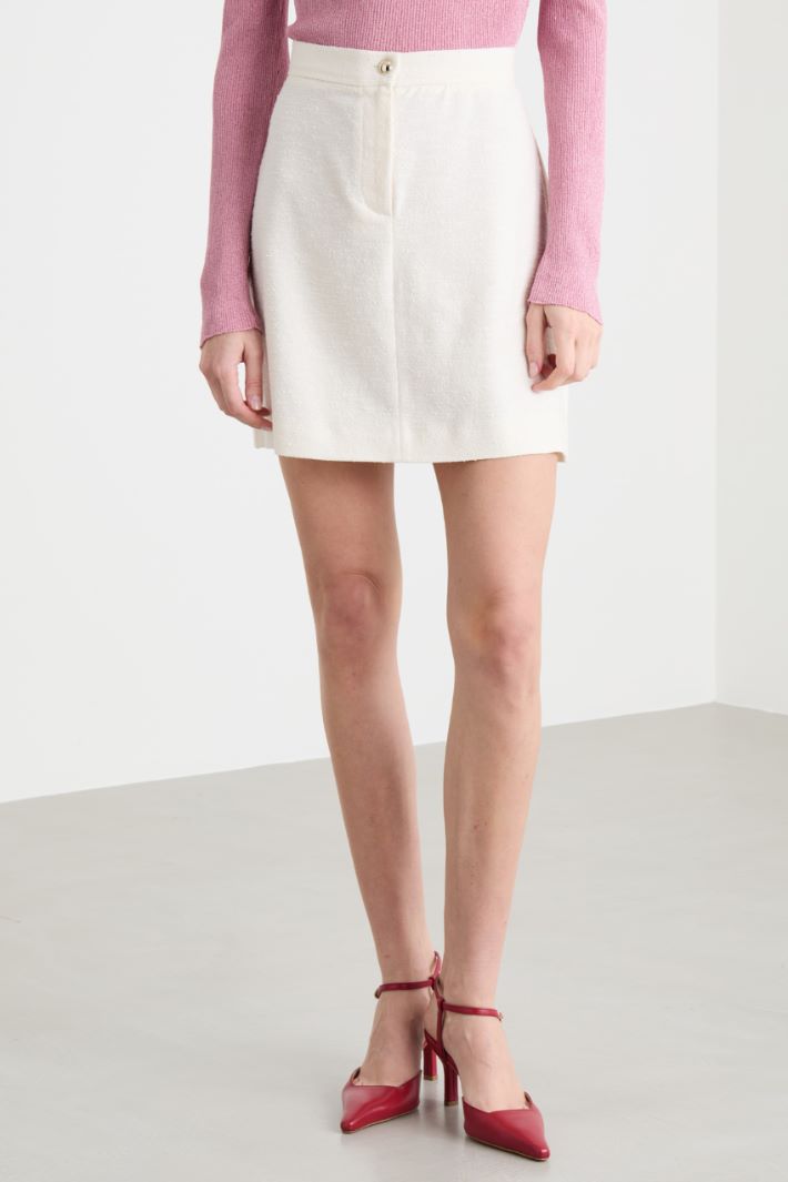 Basketweave miniskirt Intrend - 2