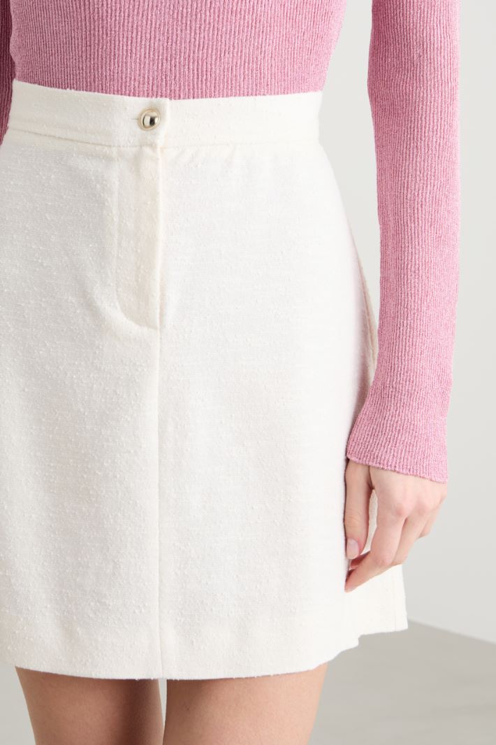 Basketweave miniskirt Intrend - 3