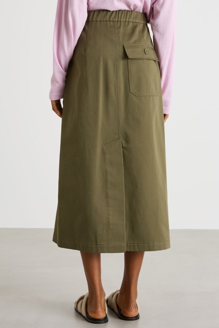 Printed twill skirt Intrend - 4