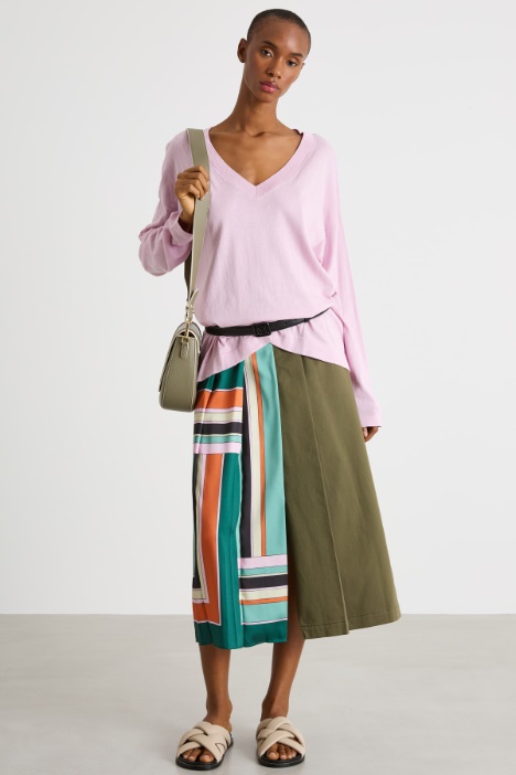 Printed twill skirt Intrend