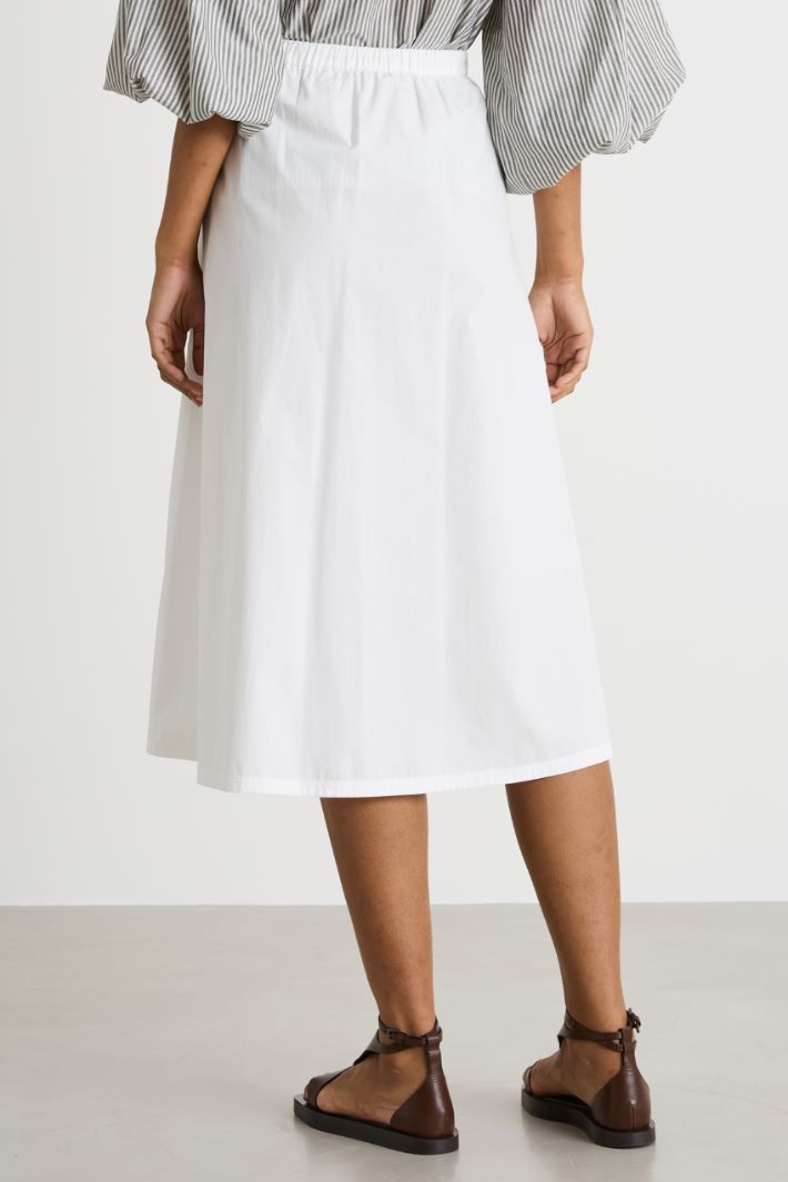 Poplin midi skirt Intrend - 4