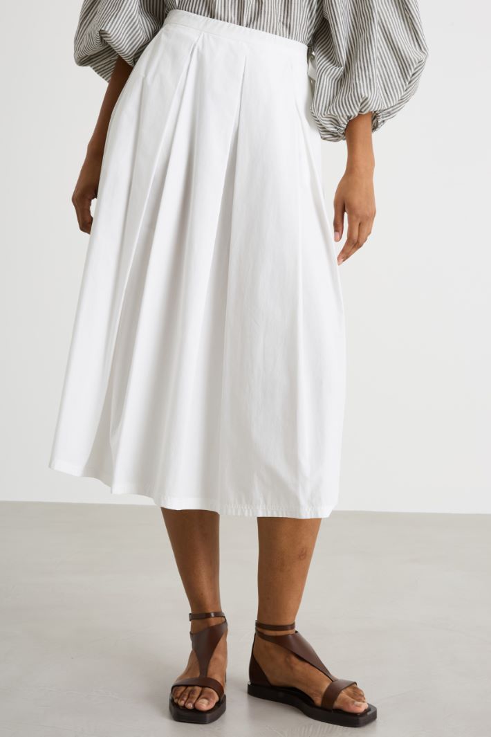 Poplin midi skirt Intrend - 2