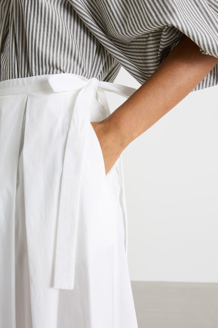 Poplin midi skirt Intrend - 3