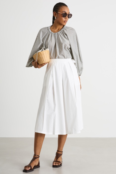 Poplin midi skirt Intrend