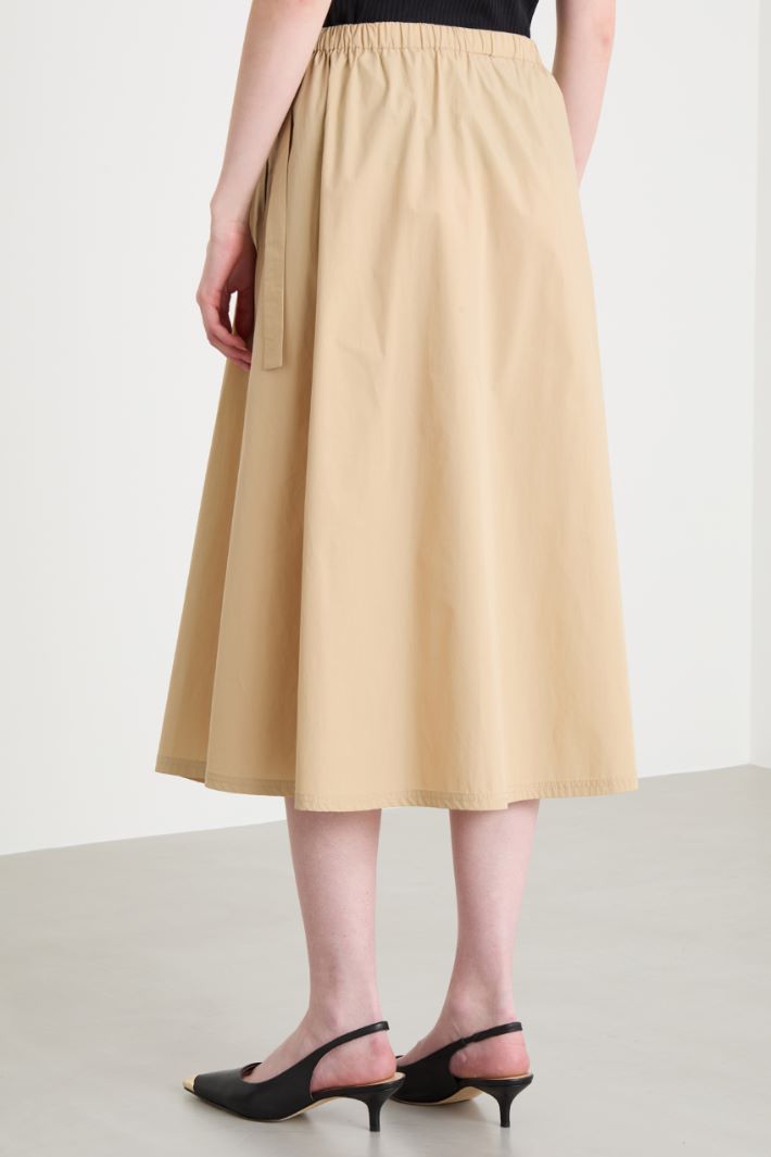 Poplin midi skirt Intrend - 4