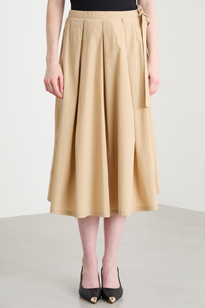 Poplin midi skirt Intrend - 2
