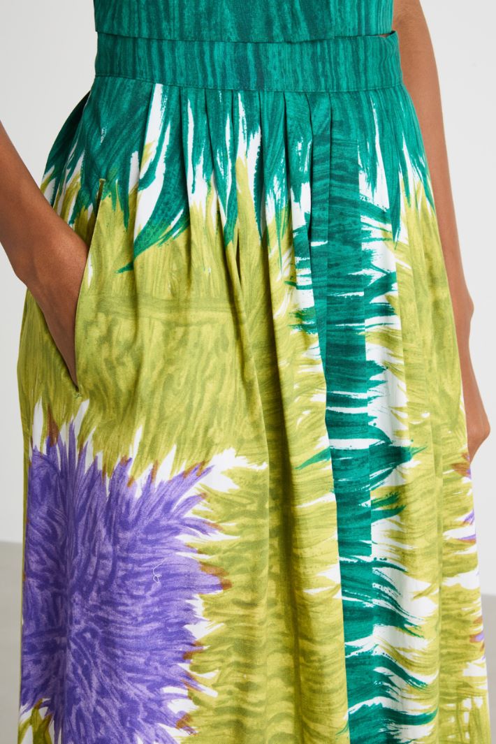Printed poplin skirt Intrend - 3