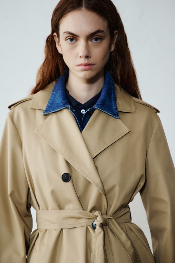 Water-repellent quilted taffeta skirt Intrend - 6