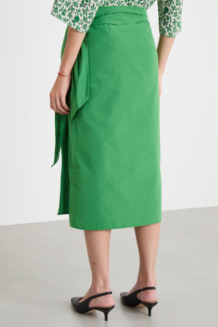Taffeta wrap skirt Intrend - 4