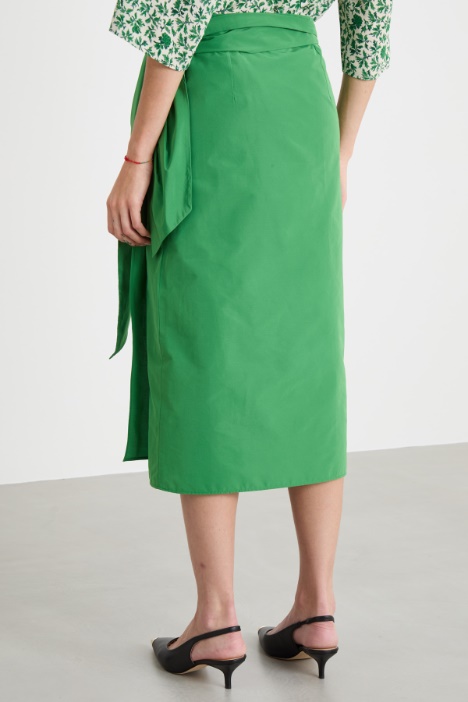 Gonna portafoglio in taffetà