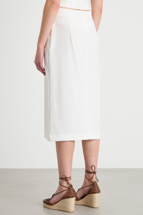 Gonna a tubino con spacco