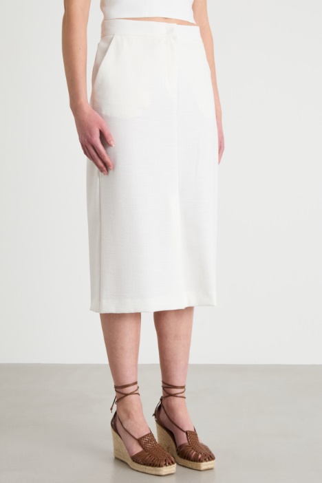 Gonna a tubino con spacco