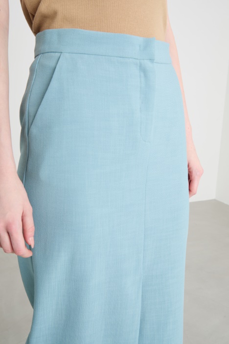 Gonna a tubino con spacco