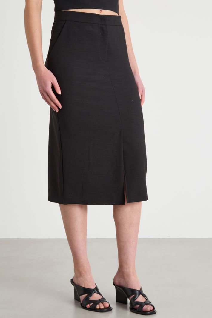 Pencil skirt with slit Intrend - 2