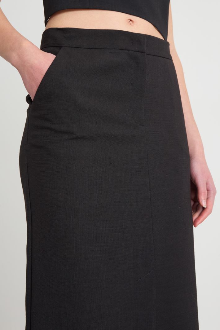 Pencil skirt with slit Intrend - 3
